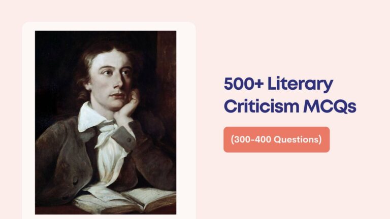mcqs on romantic criticism in liteary criticism