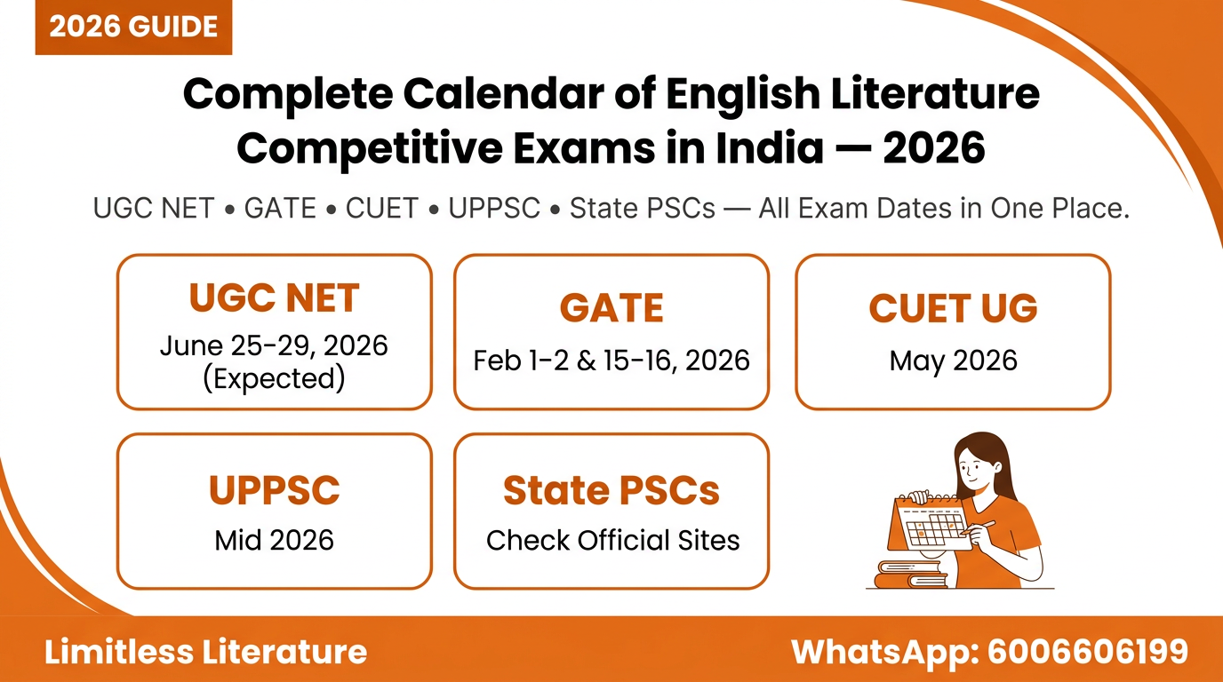 English Literature Competitive Exams Calendar 2026