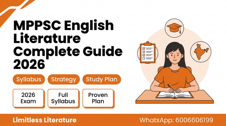 MPPSC English Literature Comprehensive Strategy English Literature
