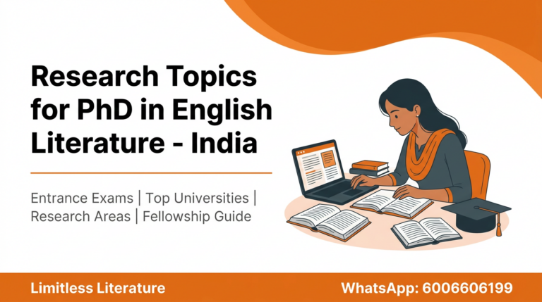 Research topics for PhD in English Literature