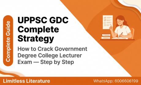 UPPSC GDC Preparation Strategy 2026: Complete Study Plan for English Literature
