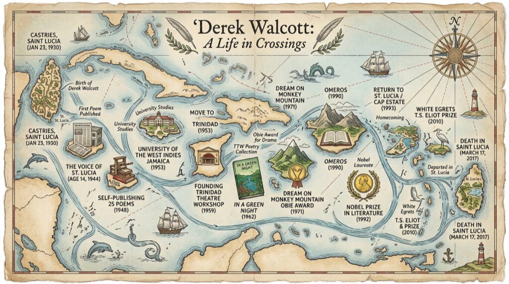 derek-walcott-celebrated-works-ugc-net-english
