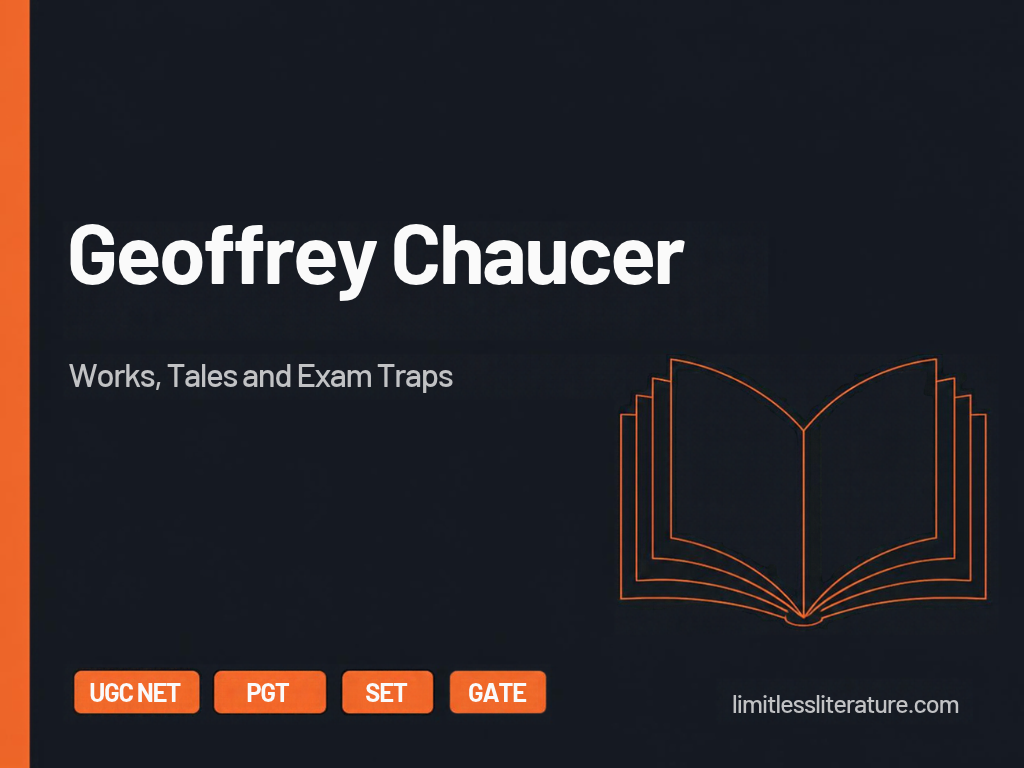 Geoffrey Chaucer: works, tales and exam traps for UGC NET, PGT, SET and GATE English
