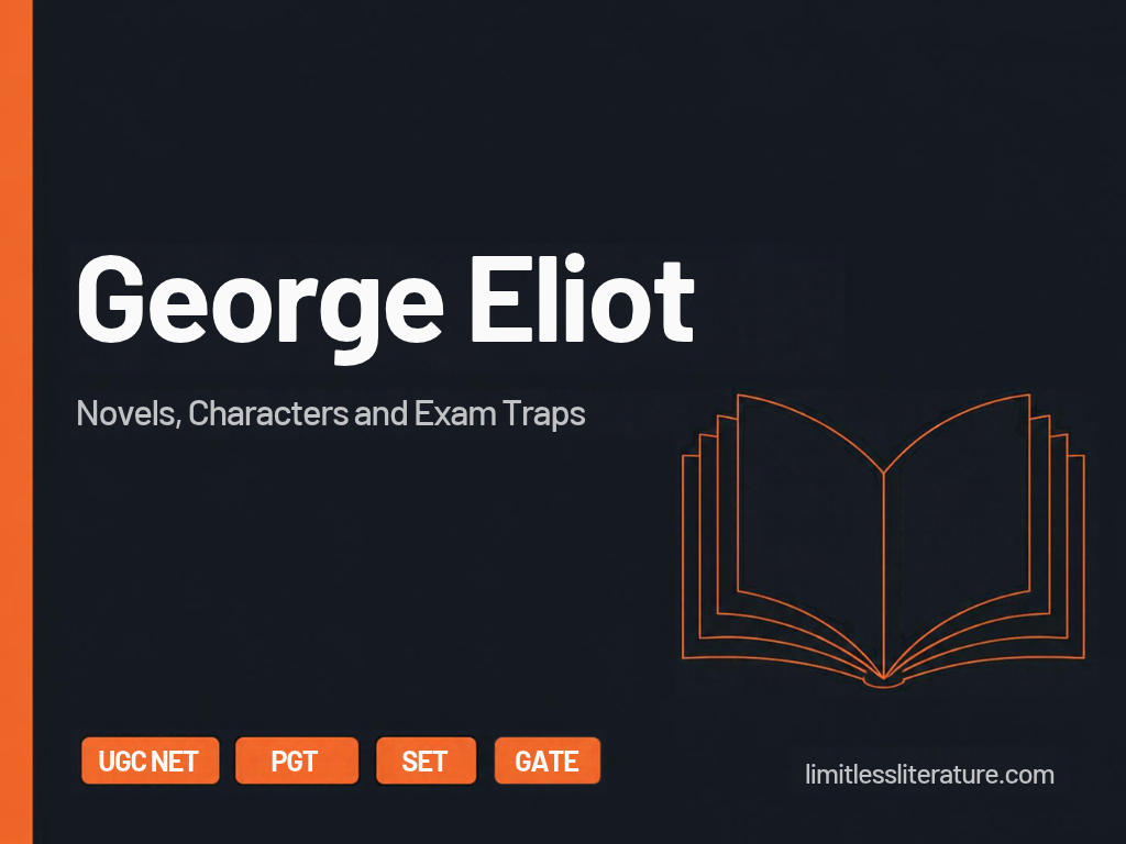 George Eliot: novels, characters and exam traps for UGC NET, PGT, SET and GATE English