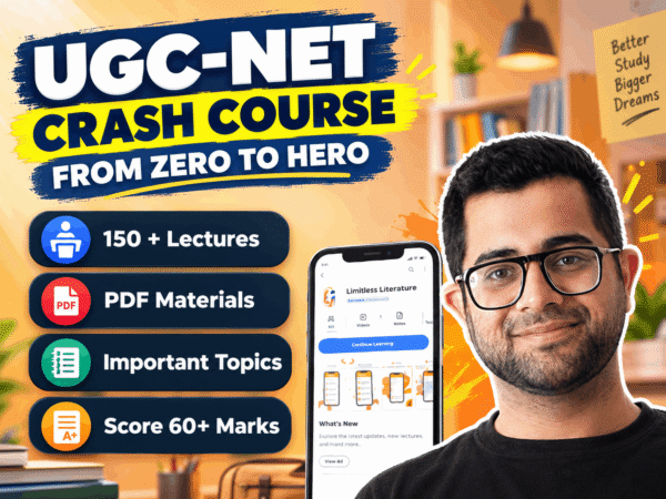 UGC NET English Crash Course: Zero to Hero