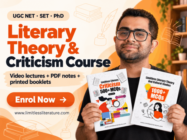 Literary Theory and Criticism Course with printed solved booklets