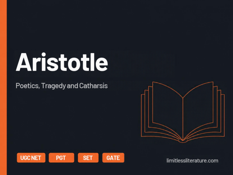 Aristotle: Poetics, Tragedy and Catharsis for UGC NET, PGT, SET and GATE English