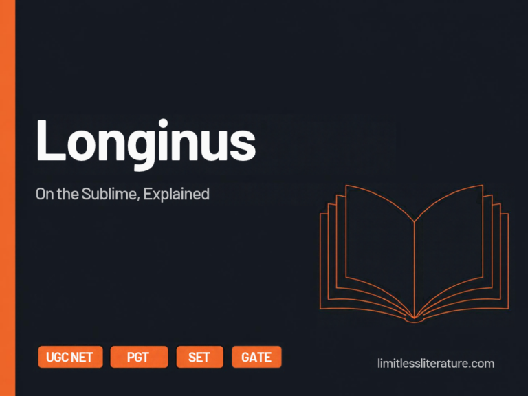 Longinus: On the Sublime, Explained for UGC NET, PGT, SET and GATE English