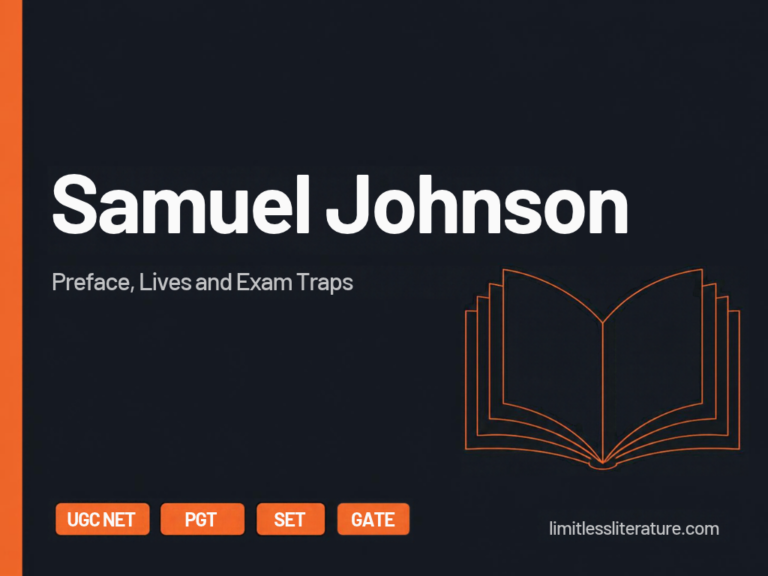 Samuel Johnson: Preface, Lives and Exam Traps for UGC NET, PGT, SET and GATE English